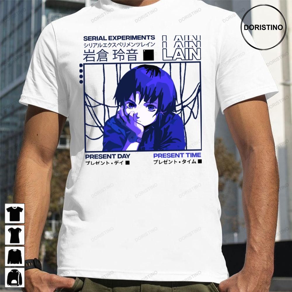 Present Day Present Time Serial Experiments Lain Limited Edition T-shirts